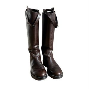 ANN DEMEULEMEESTER SSENSE Exclusive color Riding boots